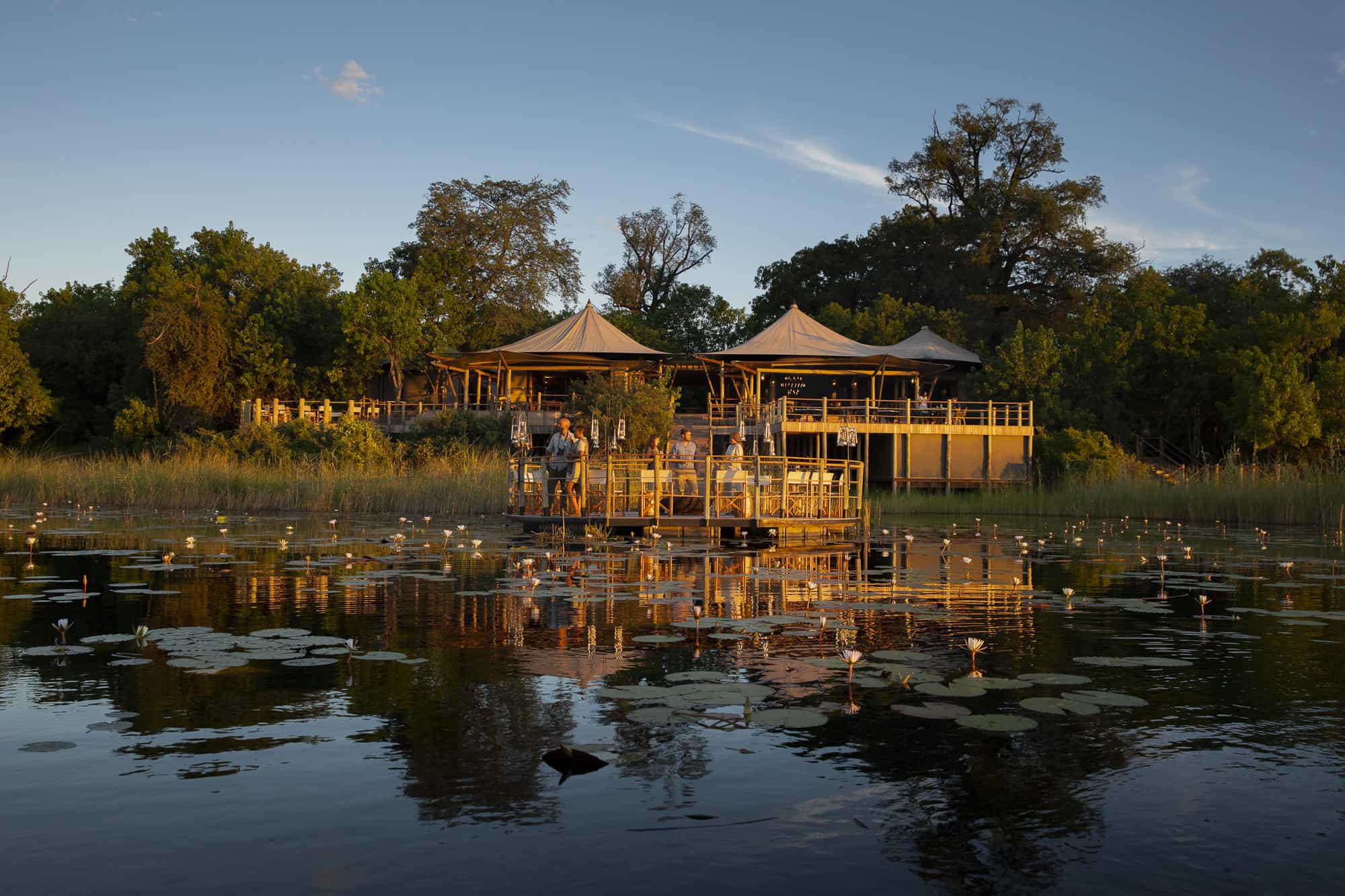 Exterior view of DumaTau , Linyanti Concession, Botswana.