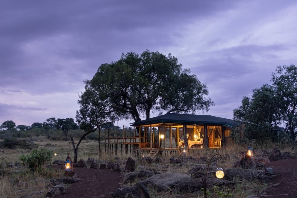 View of a luxury suite at Serian's Kimya Kimya, Kenya.