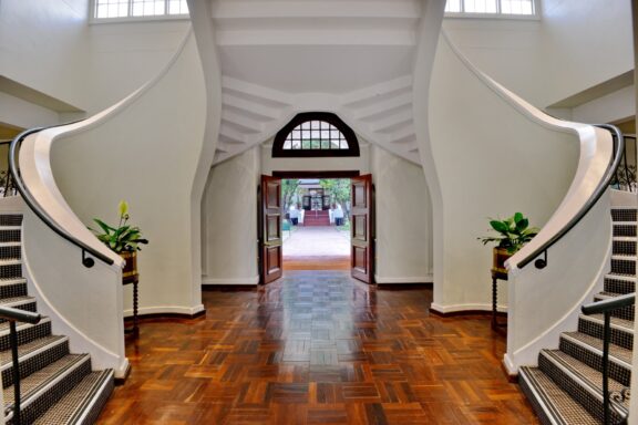 Staircase | Photo credit: Victoria Falls Hotel