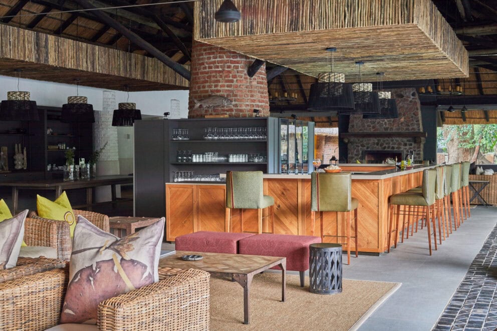 Interior of communal area of the Lodge | Photo credit: Mfuwe Lodge