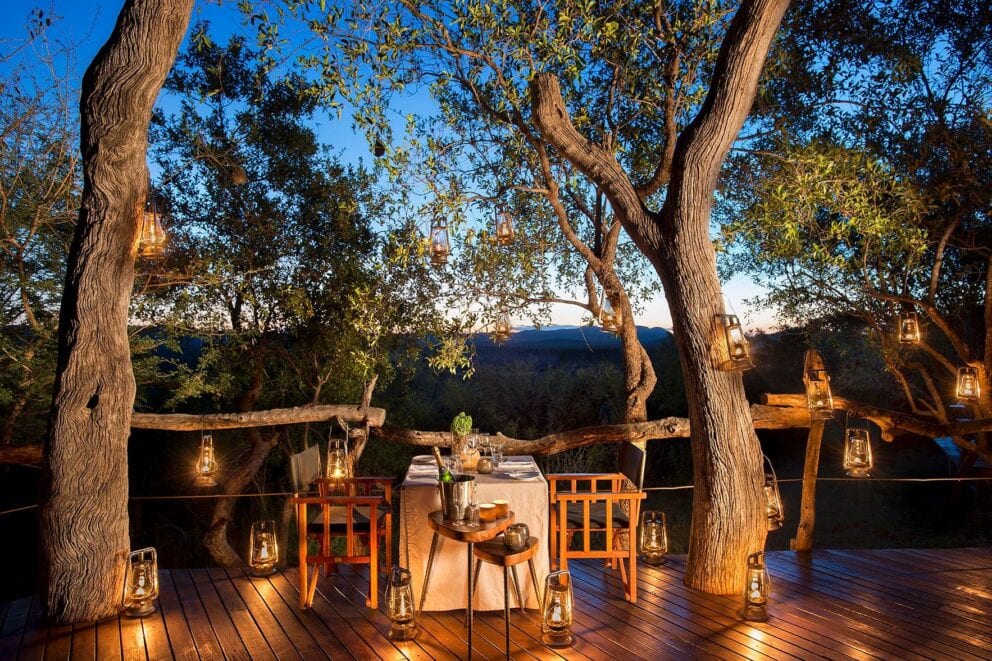 Private dining experience at Madikwe Safari Lodge. Ask our safari experts about a safari near Cape Town