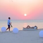 Sunset on Benguerra Island, a popular African beach holiday destination and Mozambique honeymoon