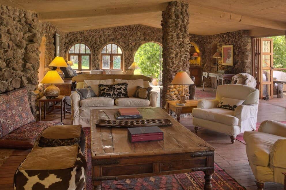 Lounge area at Lewa Wilderness, Kenya | Photo credit: Lewa Wilderness
