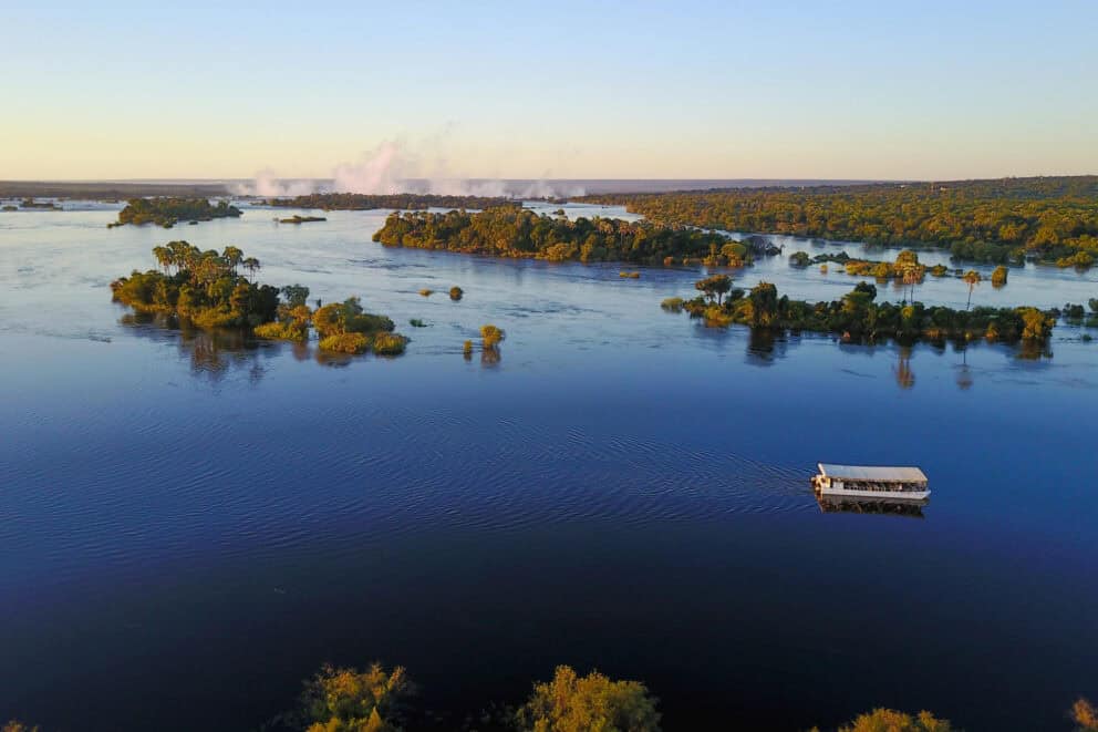 A boat cruise on the Zambezi River at The Elephant Camp, Zimbabwe.