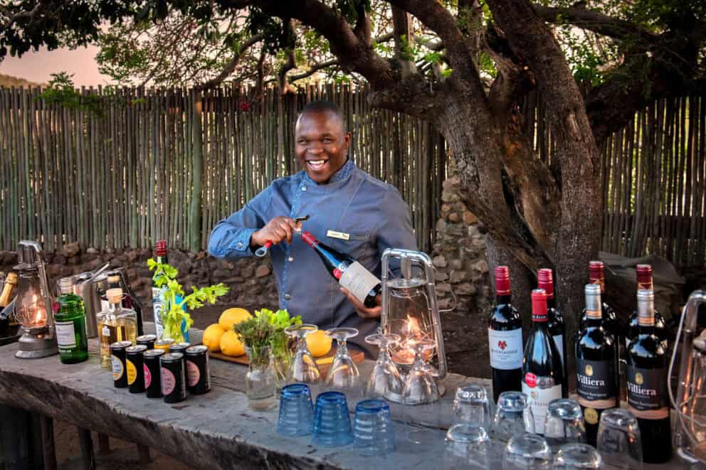 Dining in South Africa, where you can practice tipping.