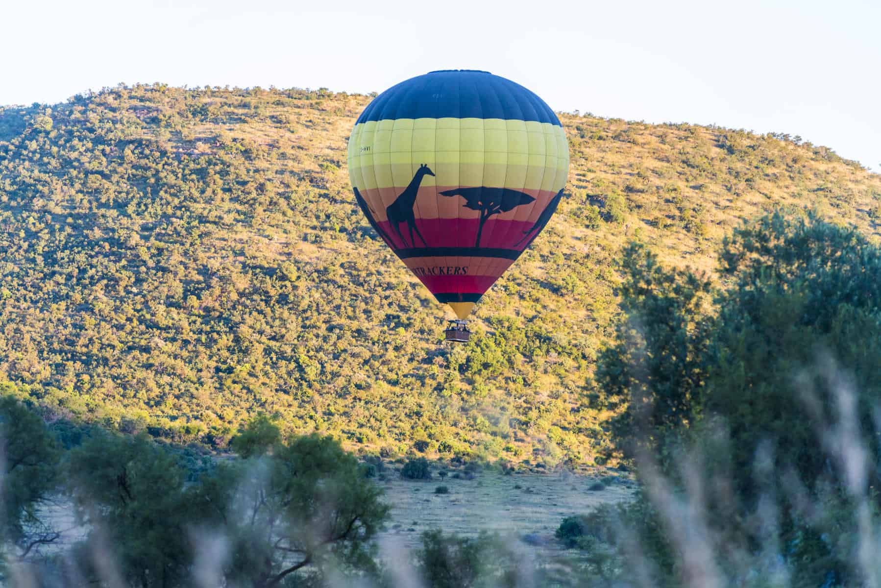 A hot air balloon safari over the Pilanesberg National Park