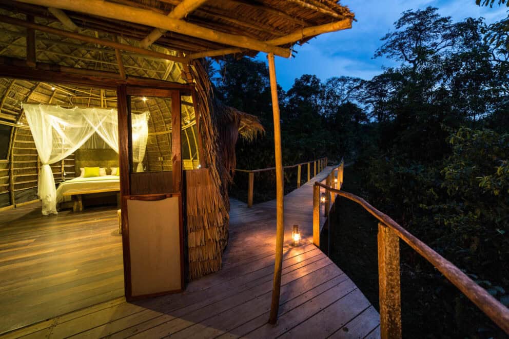 Outside view of a room at Ngaga Camp