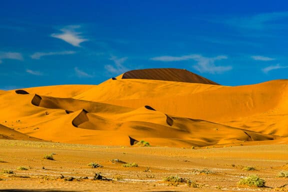 The high dunes of Sossusvlei in the Namib Desert, Namibia.