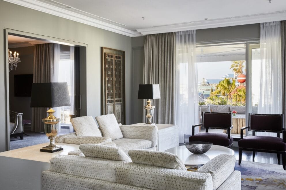 Seating area in Presidential Suite | Photo credit: Queen Victoria Hotel