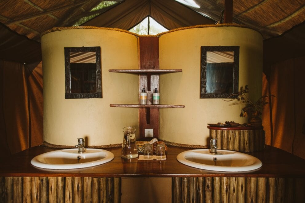 Classic Tent Bathroom | Photo credit: Katavi Wildlife Camp