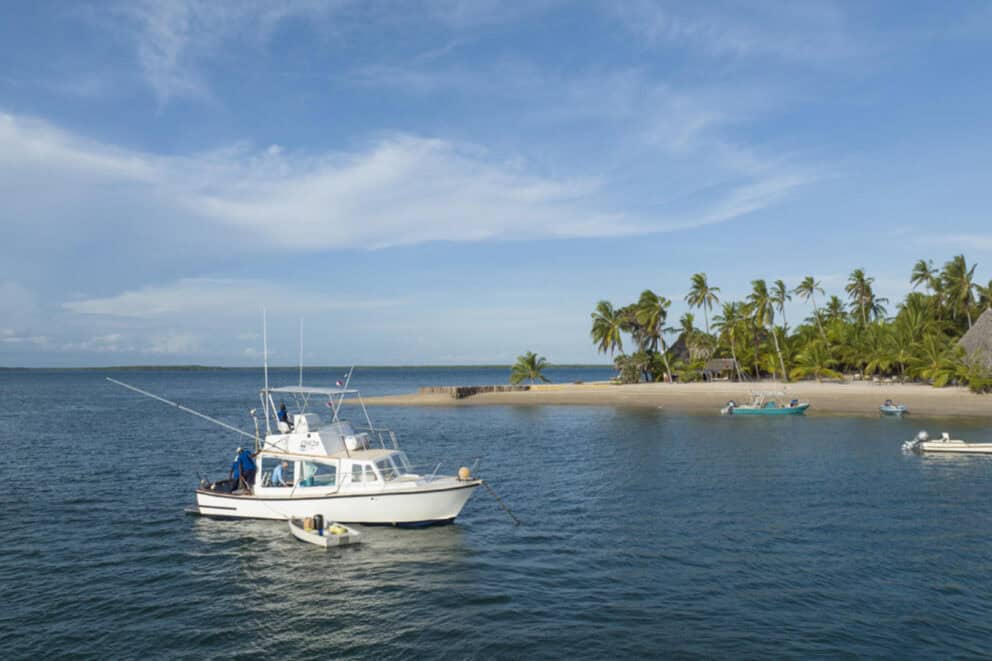 Boat cruise at Manda Island, Kenya.