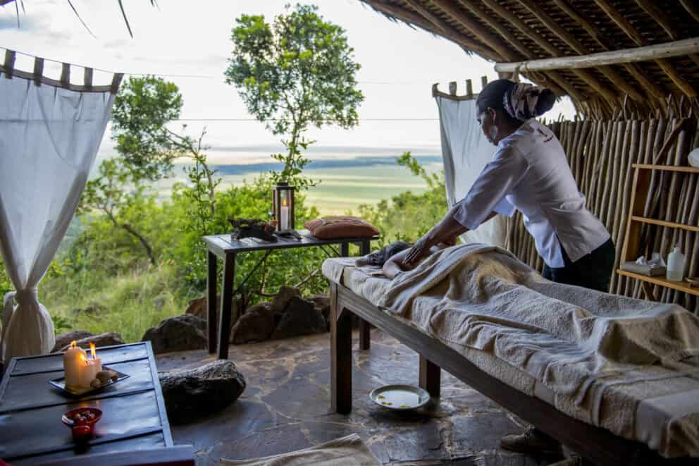 bush spa in the Masai Mara for digital detox travel