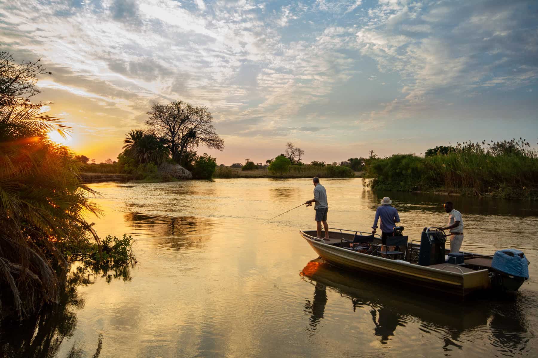 Fishing in the Okavango Panhandle