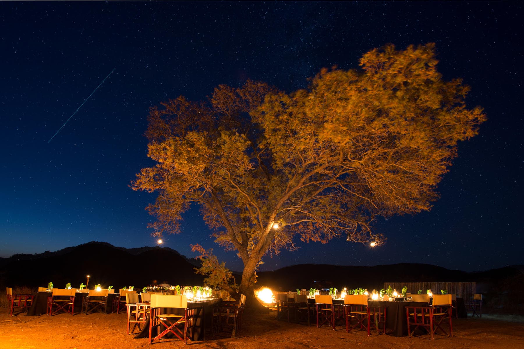 Boma at Sheperds Tree Game Lodge at Pilanesberg National Park
