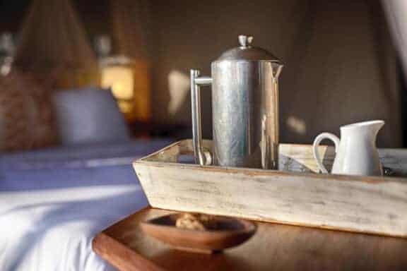 Traditional safari tent | Photo credits: Serian's Serengeti Lamai