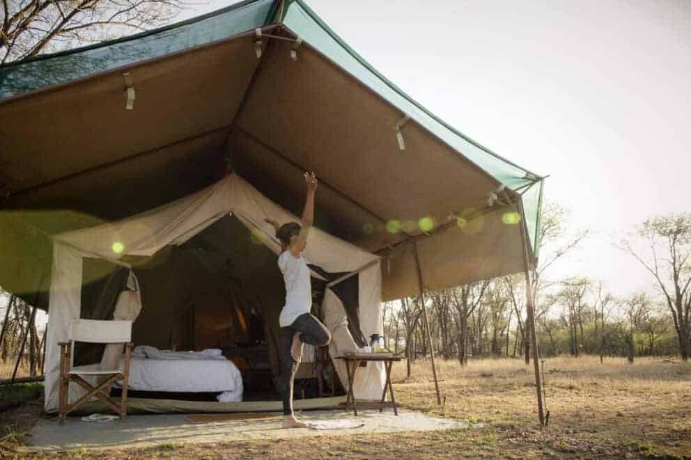 Traditional safari tent | Photo credits: Serian's Serengeti Lamai
