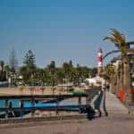 A view of the town in Swakopmund in Namibia.