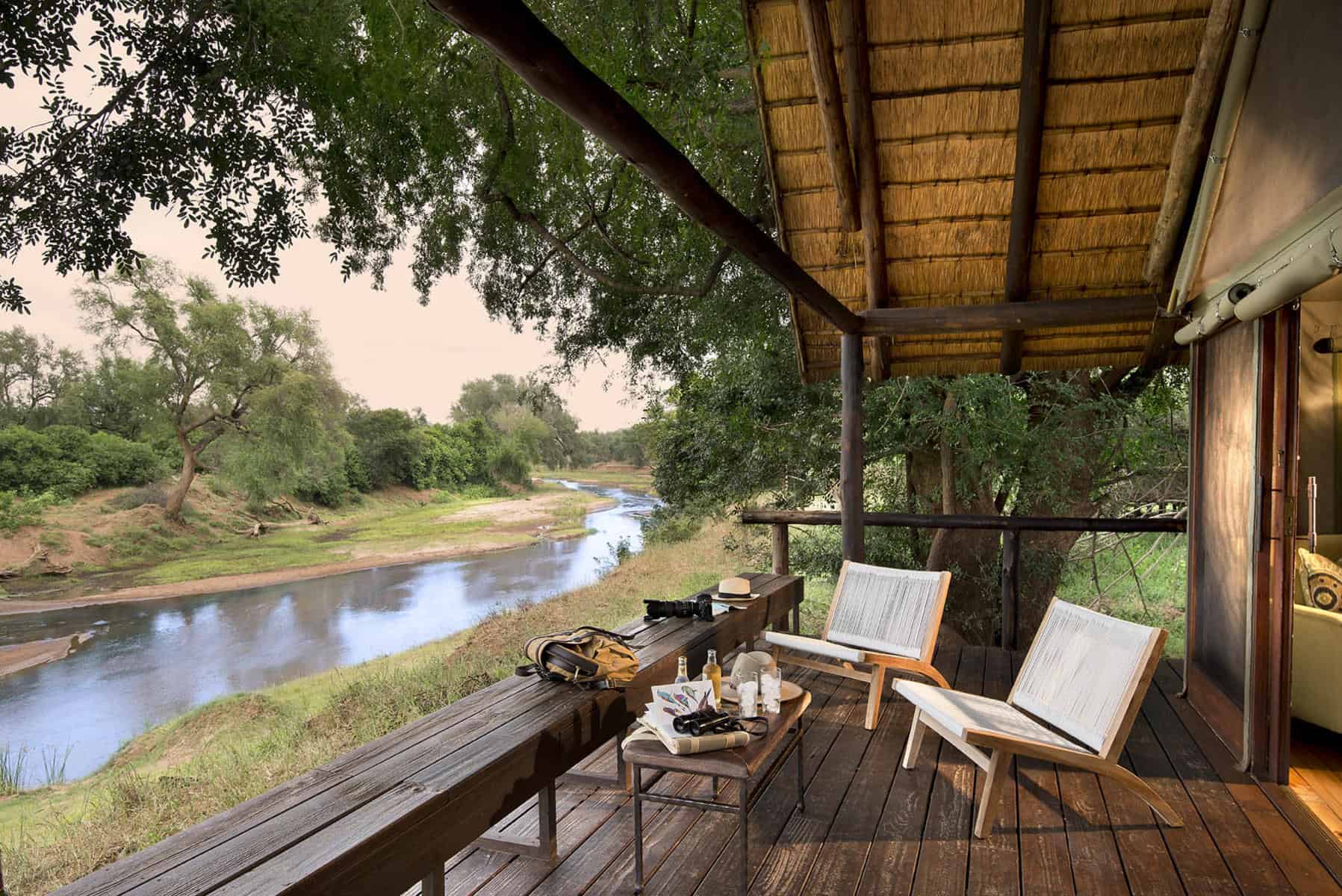 View of the river from Pafuri Tented Camp, Kruger National Park