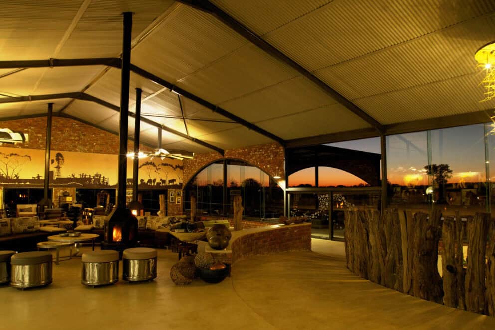 Lounge area at Okonjima Plains Camp, Namibia | Photo credit: Okonjima Plains Camp