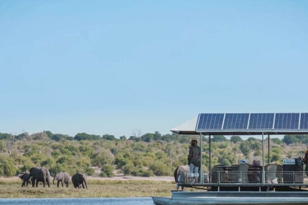 Houseboat safari on the Chobe River, Botswana.
