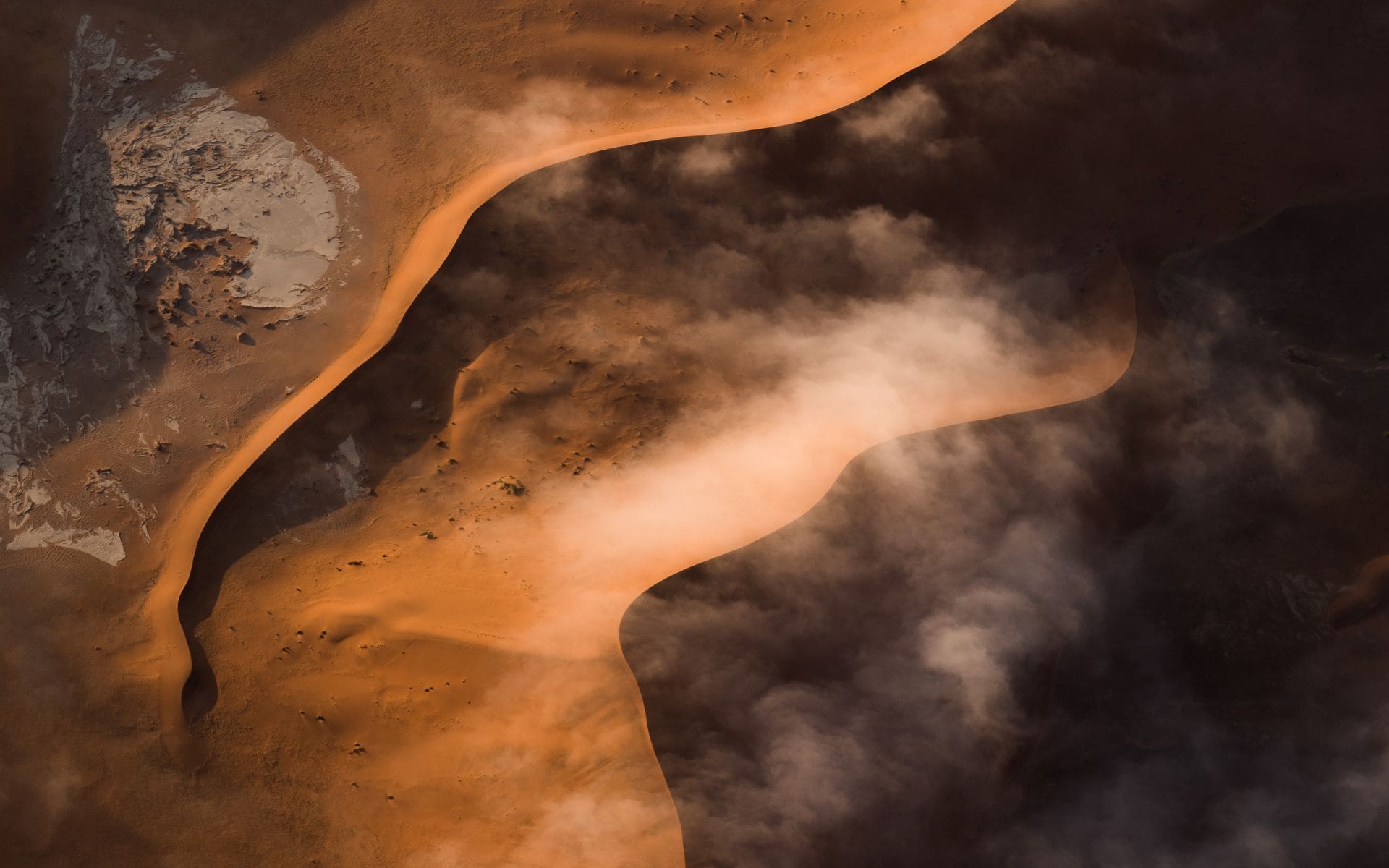 Clouds over the Namib Desert