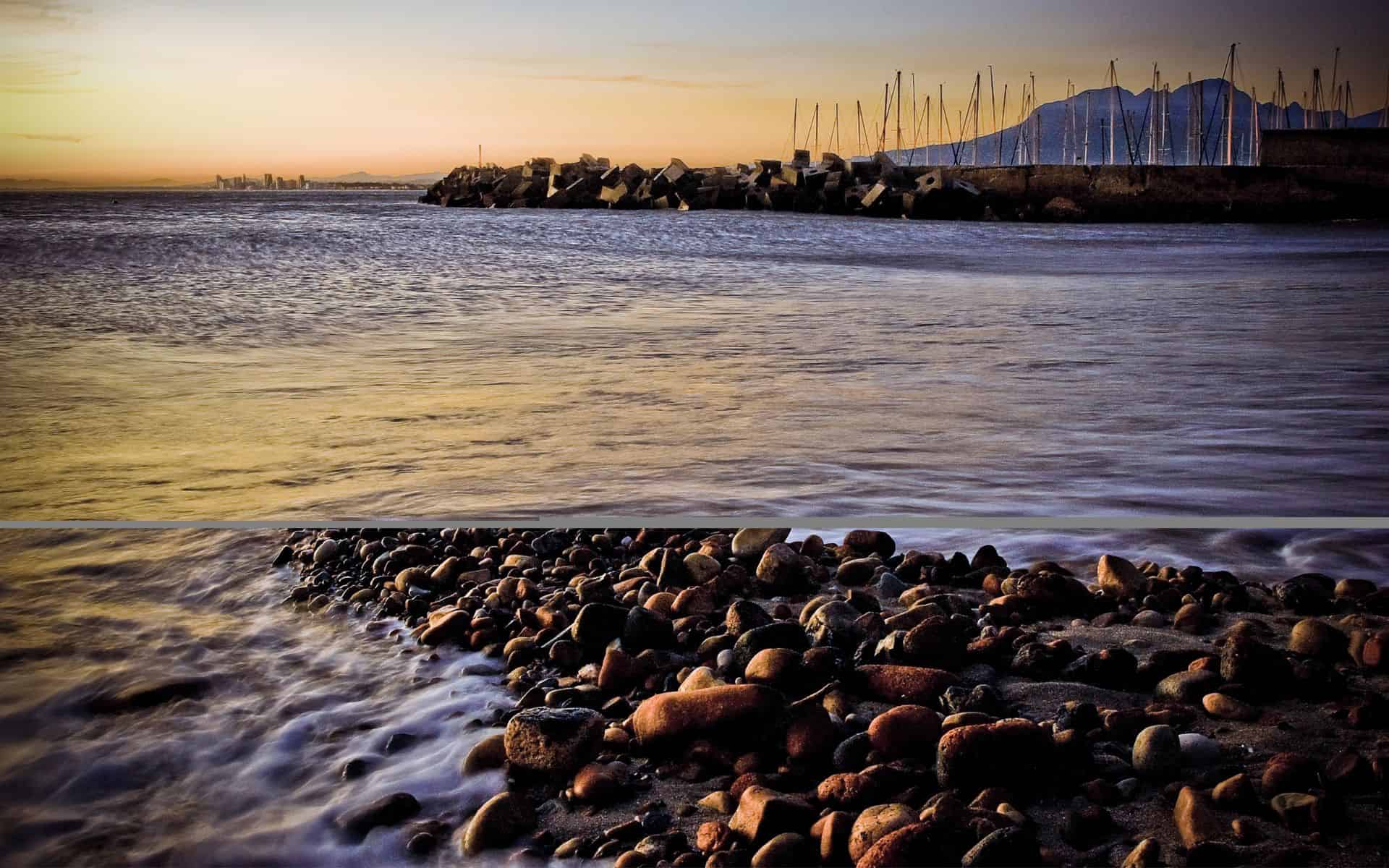 Gordon's Bay in False Bay, South Africa