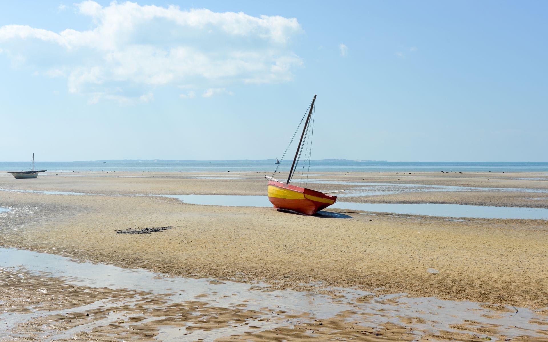 Dhows on Vilanculos Beach, Mozambique