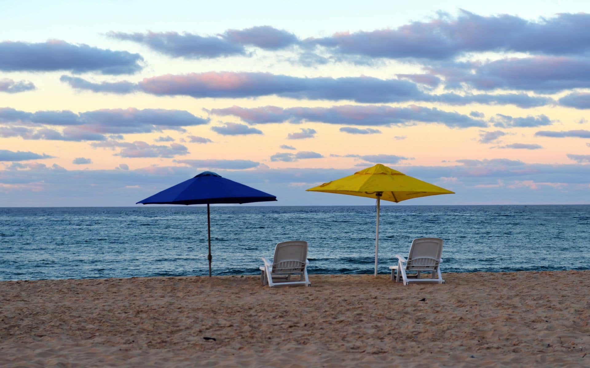 View of sunset on Tofo Beach, Mozambique