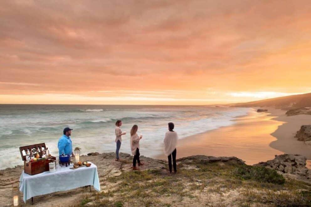 Sundowners by the ocean