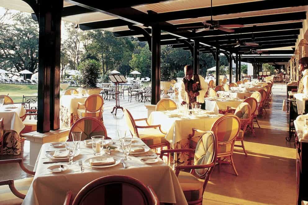 The verandah at the Royal Livingstone | Photo credits: the Royal Livingstone