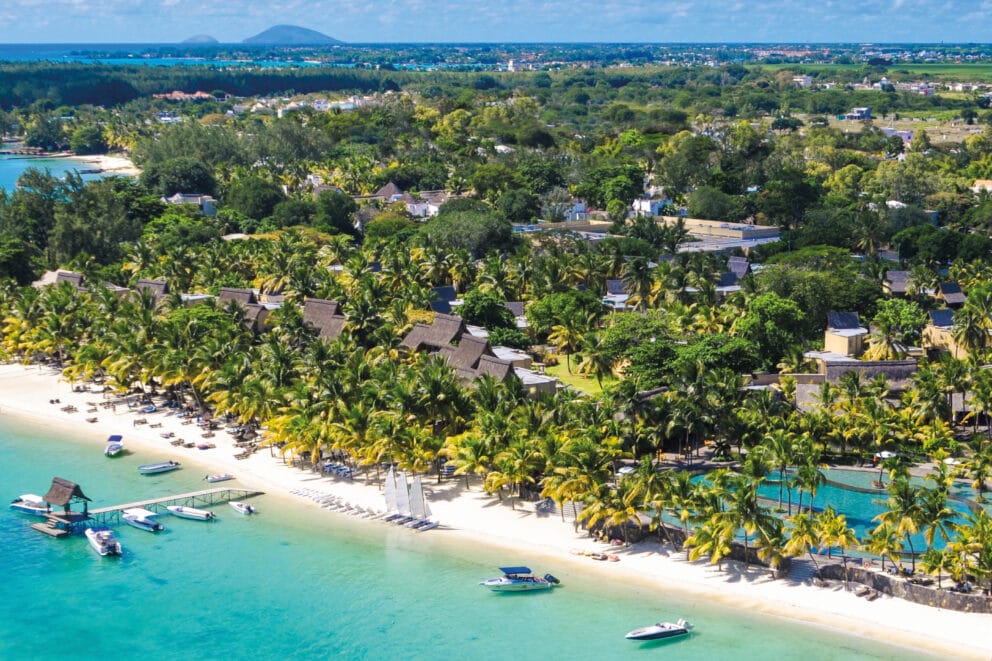 Aerial view of Trou aux Biches Beachcomber Golf Resort & Spa, Mauritius