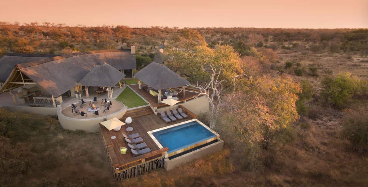 Aerial view of RockFig Safari Lodge
