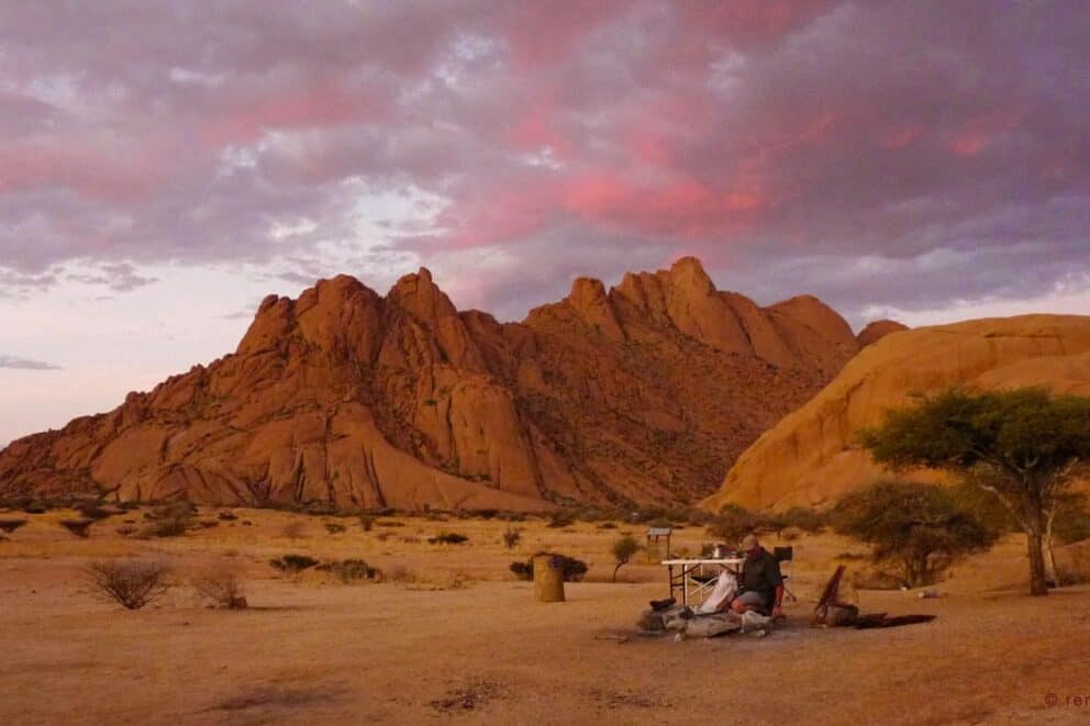 Spitzkoppe Campsite in Namibia.