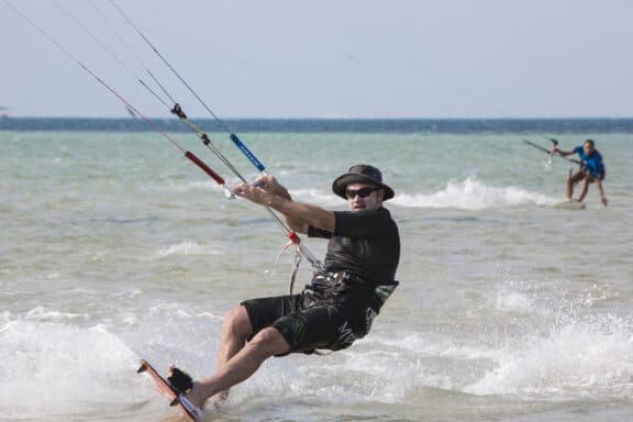 Kitesurfing at Santorini Mozambique | Photo credit: Santorini Mozambique