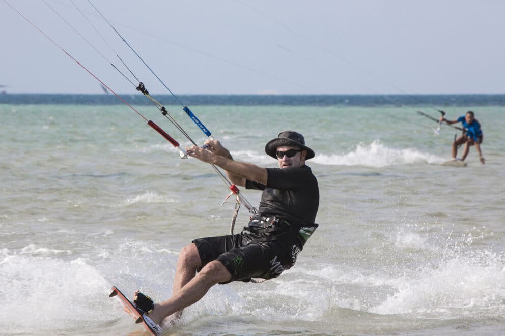 Kitesurfing at Santorini Mozambique | Photo credit: Santorini Mozambique