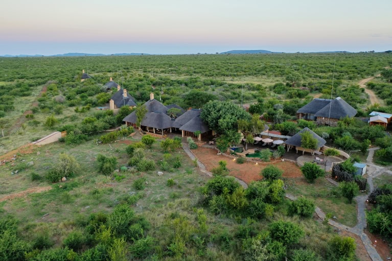 Aerial view of Rhulani Safari Lodge | Photo credit: Rhulani Safari Lodge