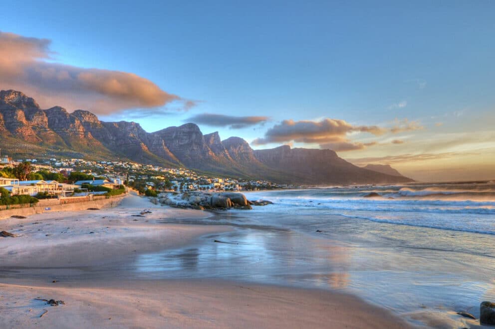 Camps Bay Beach in Cape Town.