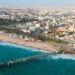 Aerial view of Swakopmund,Namibia