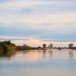 A view of the river at Zambezi Mubala Lodge.