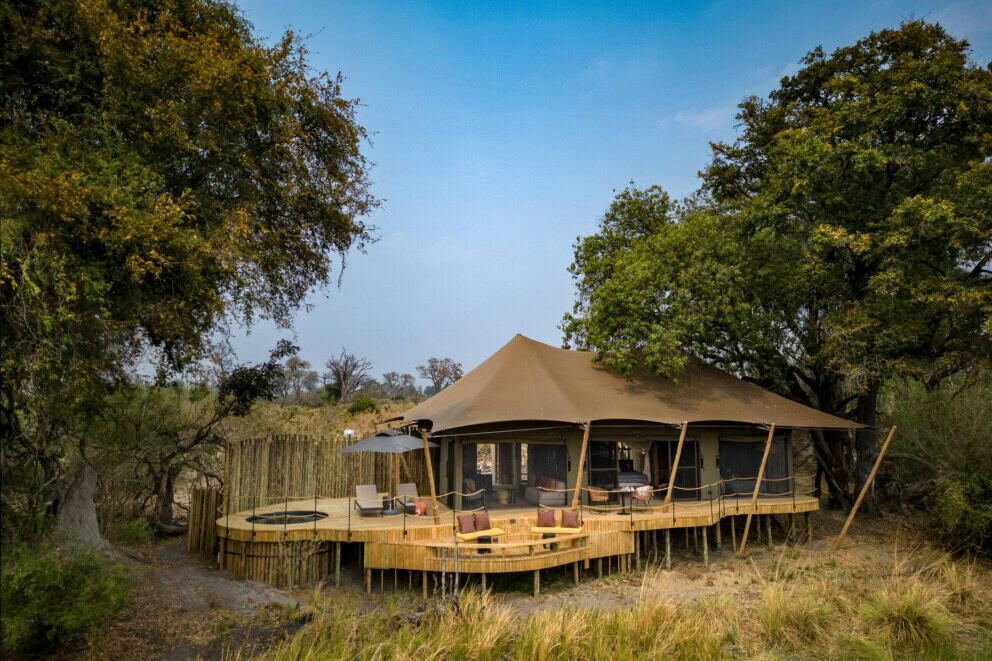 Main area of North Island Okavango. A great Okavango Delta Lodge