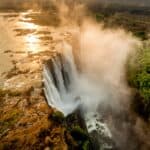 Aerial view of Victoria Falls