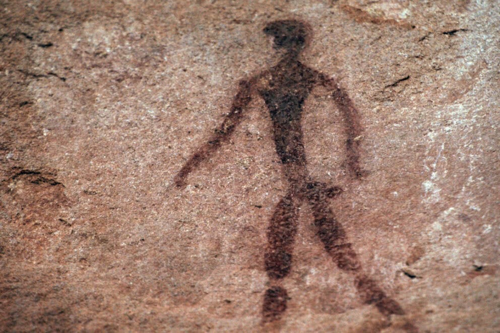 San rock rock art at Twyfelfontein, Namibia.