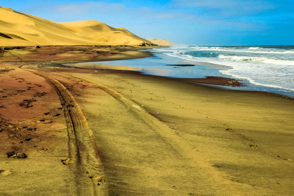 Sandwich Harbor near Walvis Bay, Namibia.
