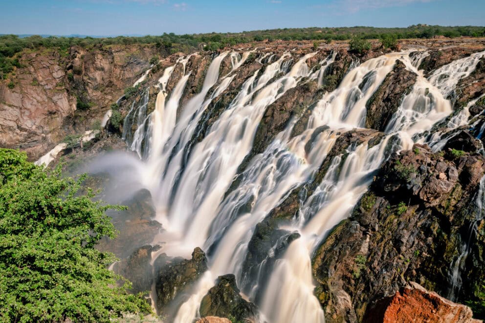Ruacana Falls in Namibia.