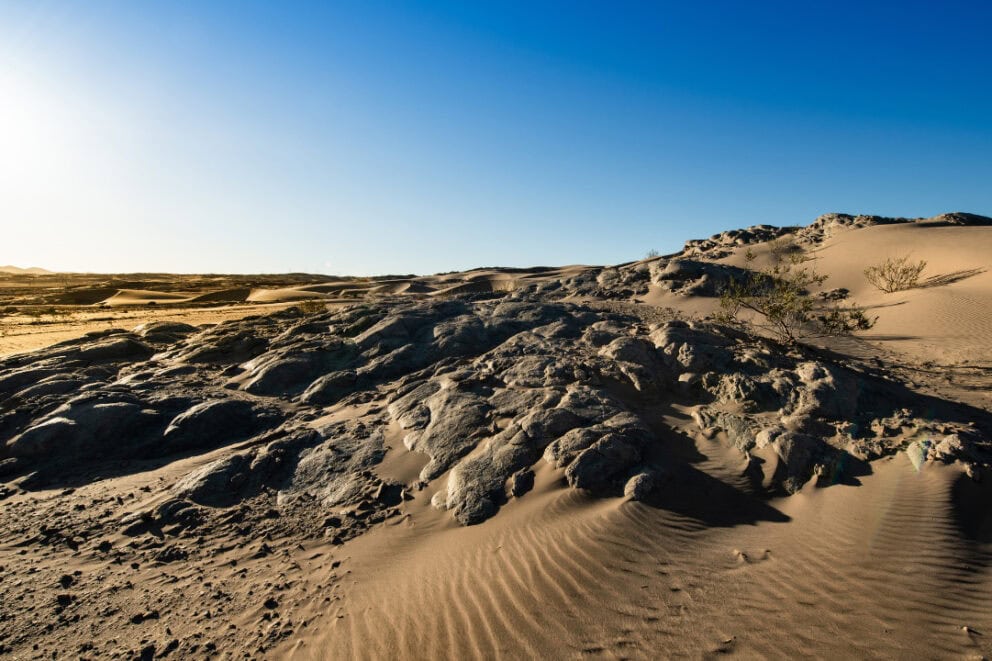 View of the restricted diamond area in Namibia.