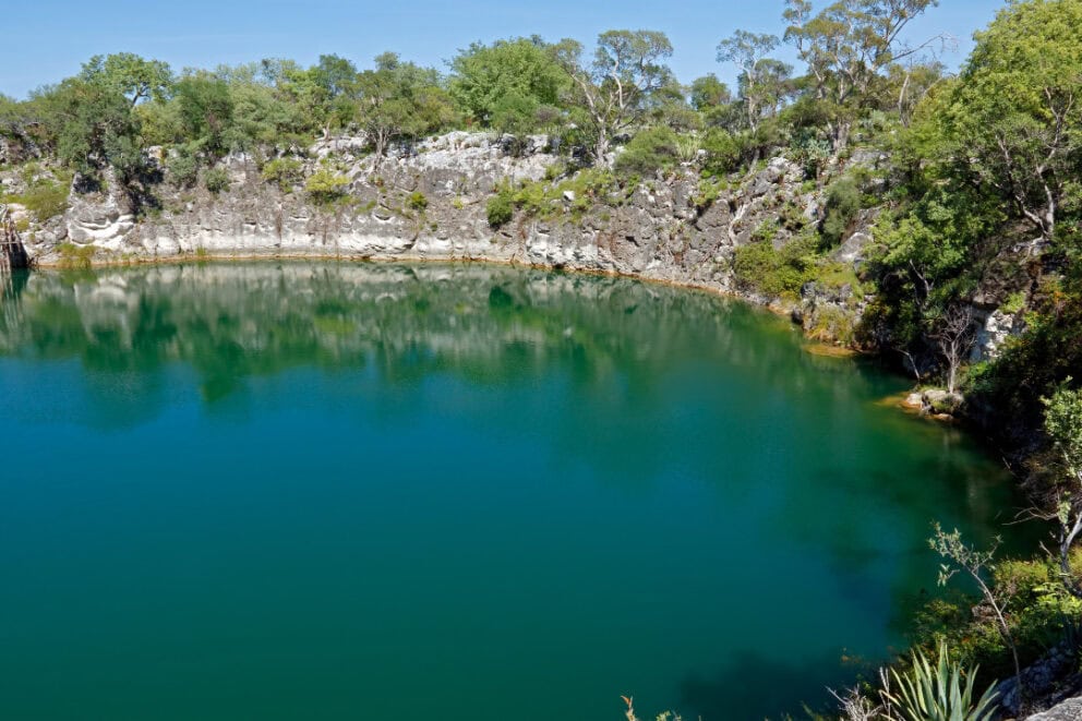 Lake Otjikoto in Namibia.