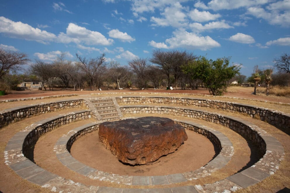 Hoba Meteorite in Namibia.