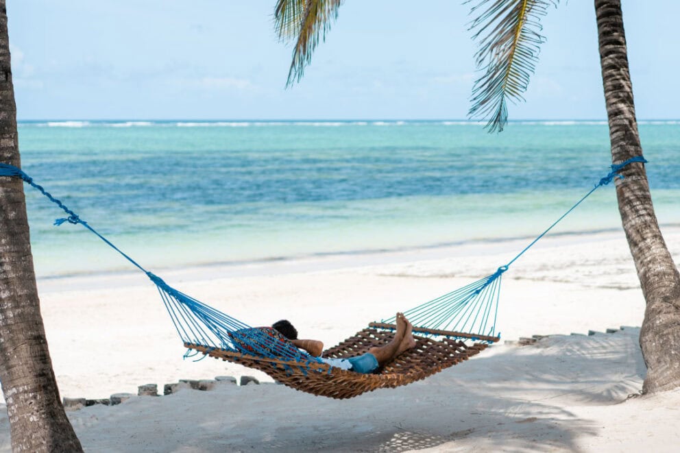 Relaxing day in a hammock in Zanzibar | Photo credit: Xanadu Villas