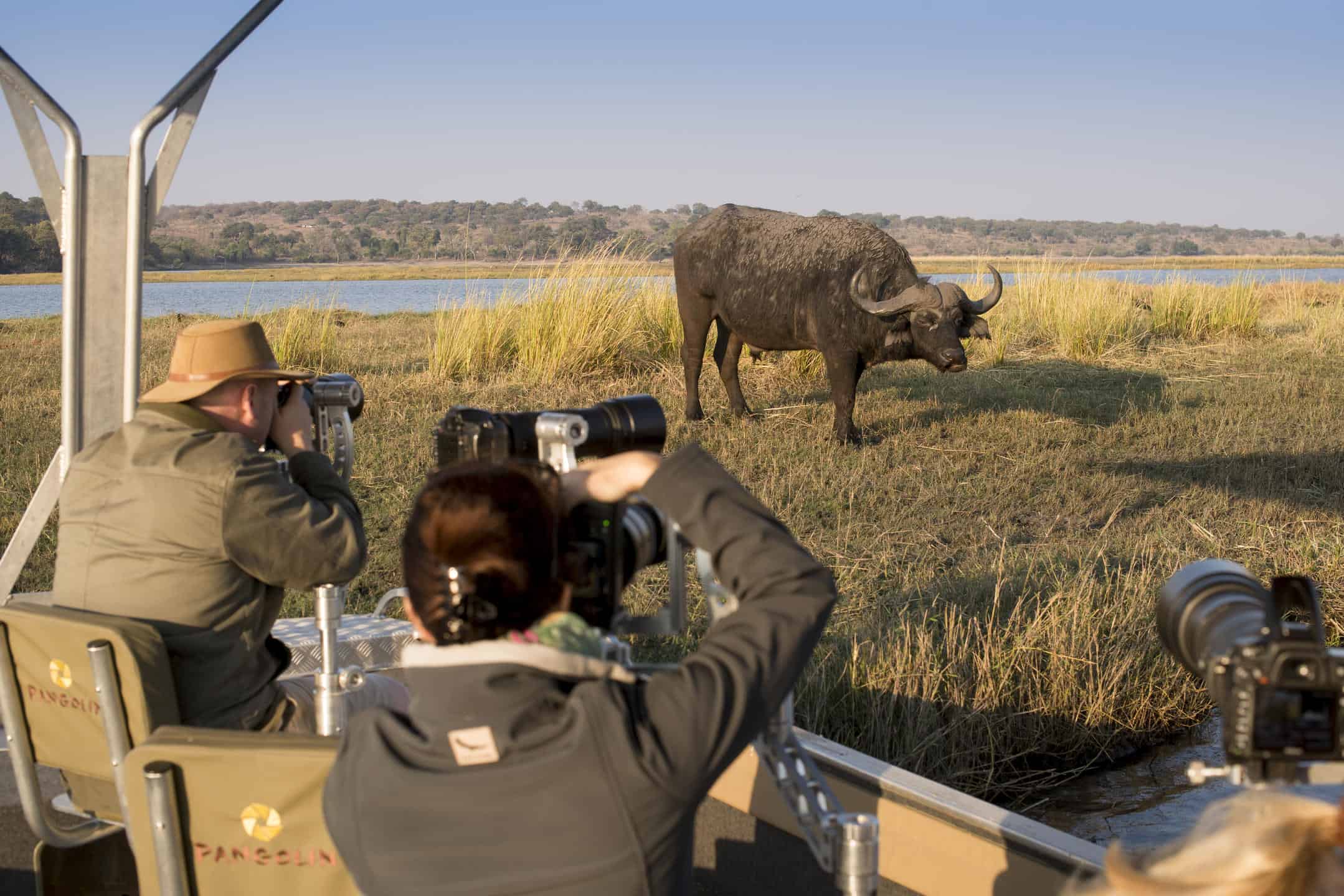 A photography safari on the Chobe River during May in Botswana. May is the best time is visit Botswana.