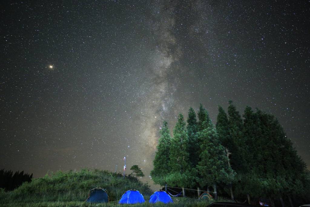 Camping underneath the stars